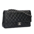 Chanel Quilted 25 Lambskin Double Flap Chain Leather Shoulder Bag 25