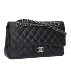 Chanel Quilted 25 Lambskin Double Flap Chain Leather Shoulder Bag 25