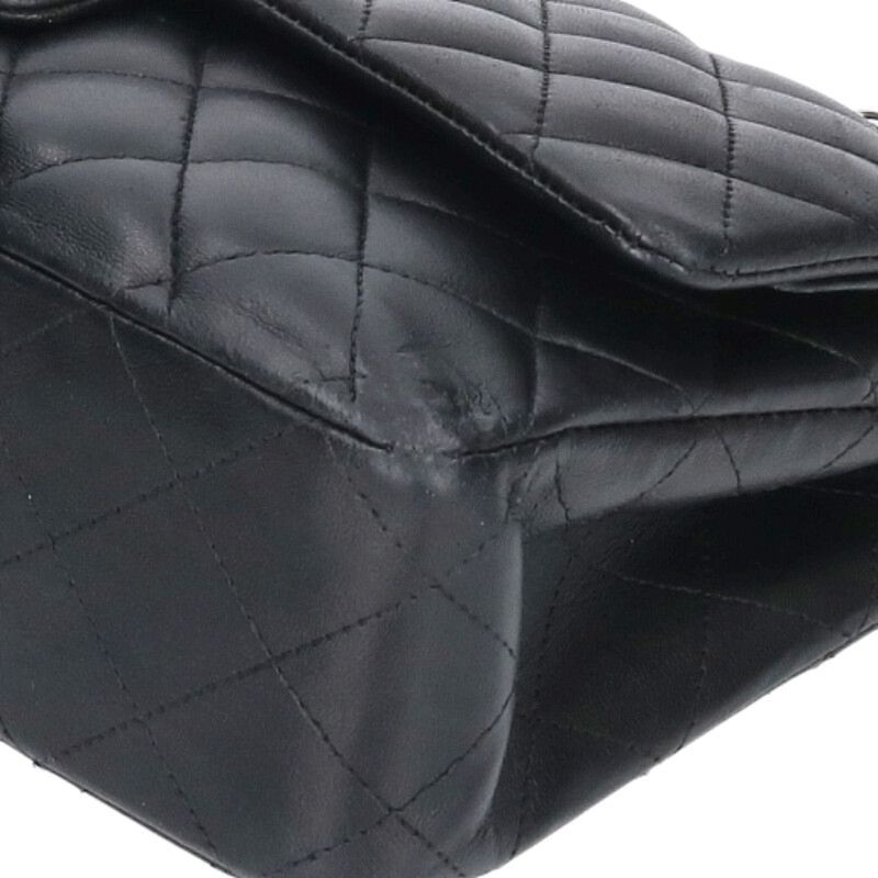 Chanel Quilted 25 Lambskin Double Flap Chain Leather Shoulder Bag 25 — view 5