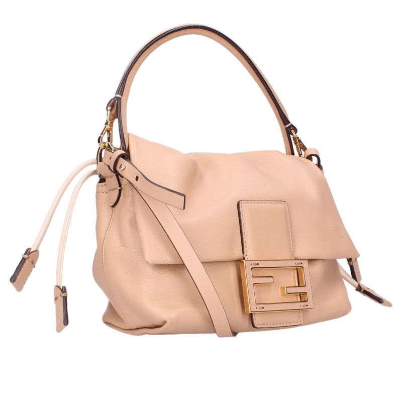 Fendi Mamma Bucket Small Camellia Nappa Leather Shoulder