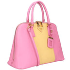 Prada 2-Way Bicolor Saffiano Leather Shoulder