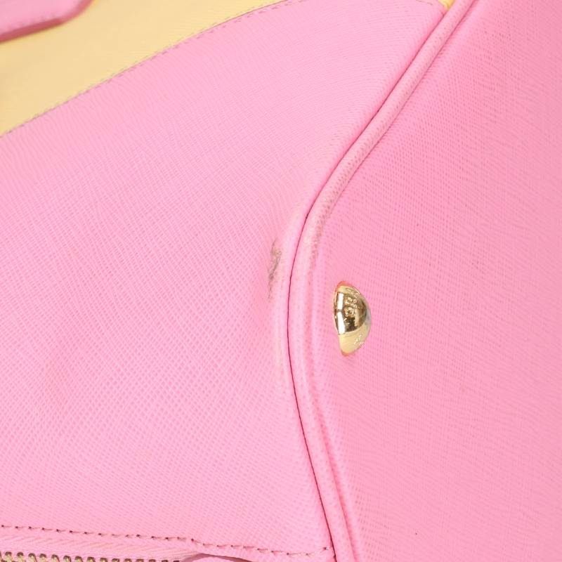 Prada 2-Way Bicolor Saffiano Leather Shoulder — view 5