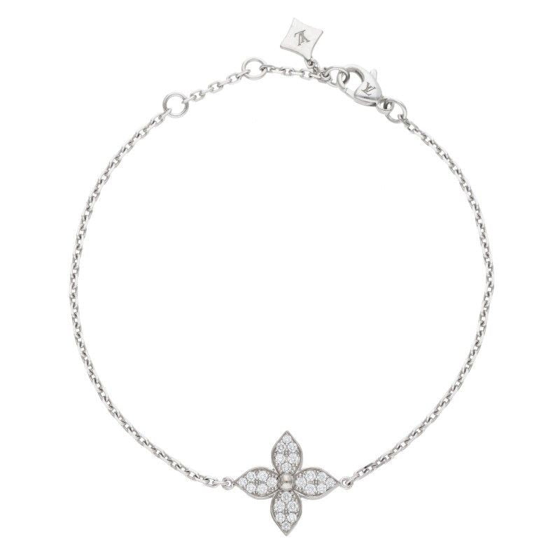 Louis Vuitton Bracelet Star Blossom 18k White Gold Diamond