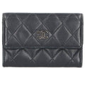 Chanel CC Logo Lambskin Card Case