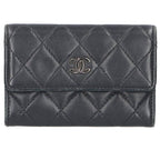 Chanel CC Logo Lambskin Card Case