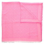 Louis Vuitton Shawl Petit Monogram All Over Wool Silk Scarf