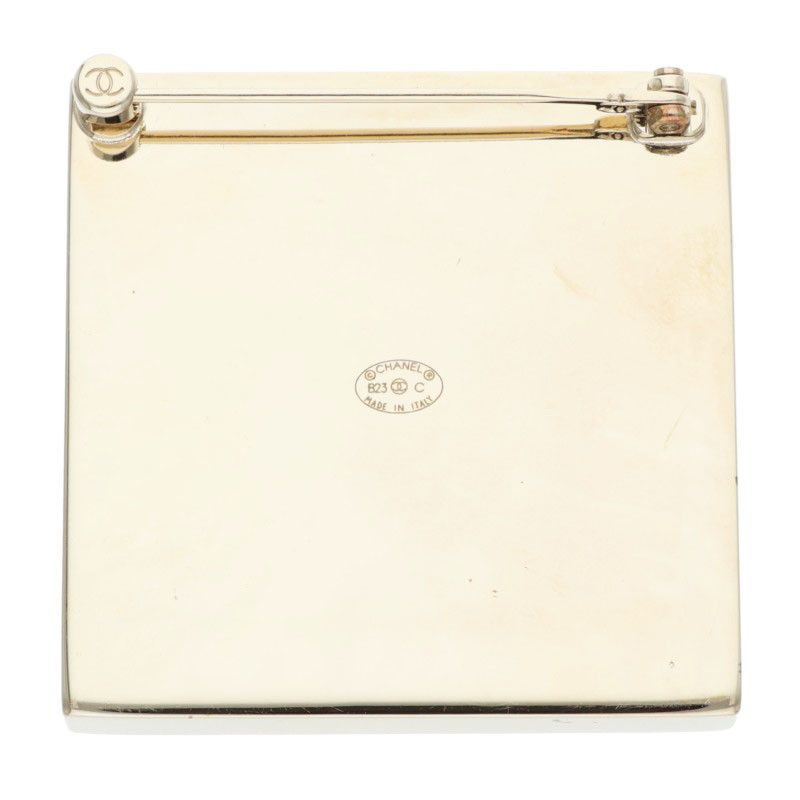 Chanel 23c Square Frame CC Logo Brooch — view 2