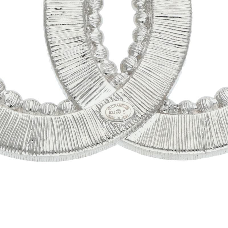 Chanel Rhinestone Decorative CC Logo Brooch — view 3