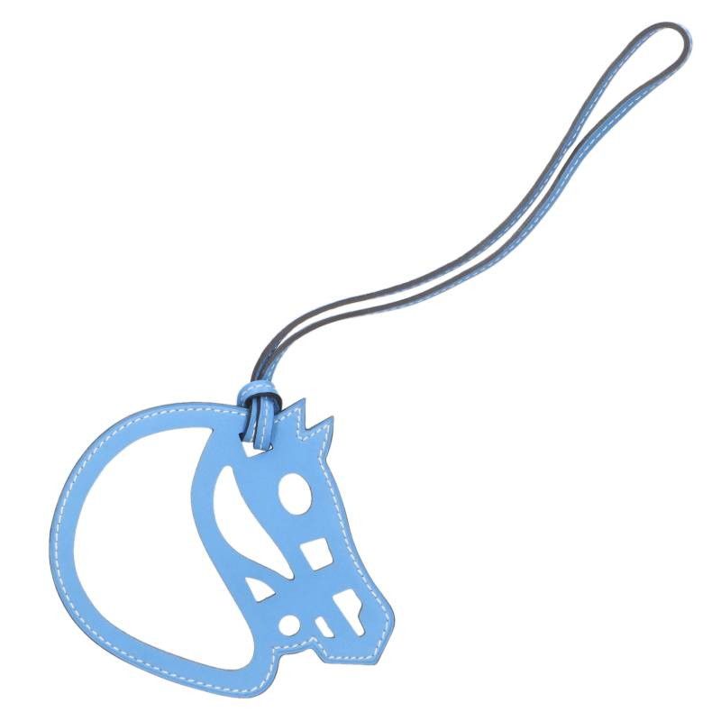 Hermes Paddock Cheval Leather Charm Keychain — view 2