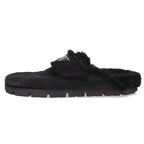 Prada Shearling Sandals 38 with Triangular — view 2