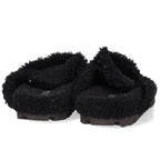 Prada Shearling Sandals 38 with Triangular — view 3