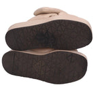 Prada Triangle Plate Padded Nappa Leather Sandals — view 4
