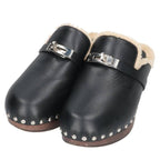 Hermes Carlotta Sabo Kelly Buckle Leather Sandals