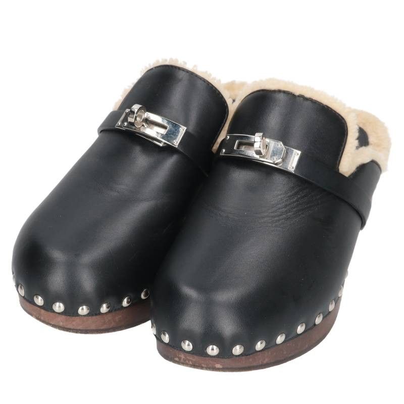 Hermes Carlotta Sabo Kelly Buckle Leather Sandals