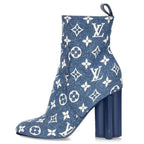 Louis Vuitton Silhouette Line Ankle Boots Monogram All Over Print