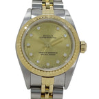 Rolex Oyster Perpetual P Number Watch Diamond Automatic Winding at Stainless — view 2