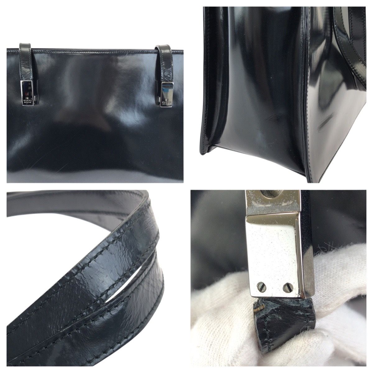Gucci Black Silver Enamel 001 Shoulder — view 6