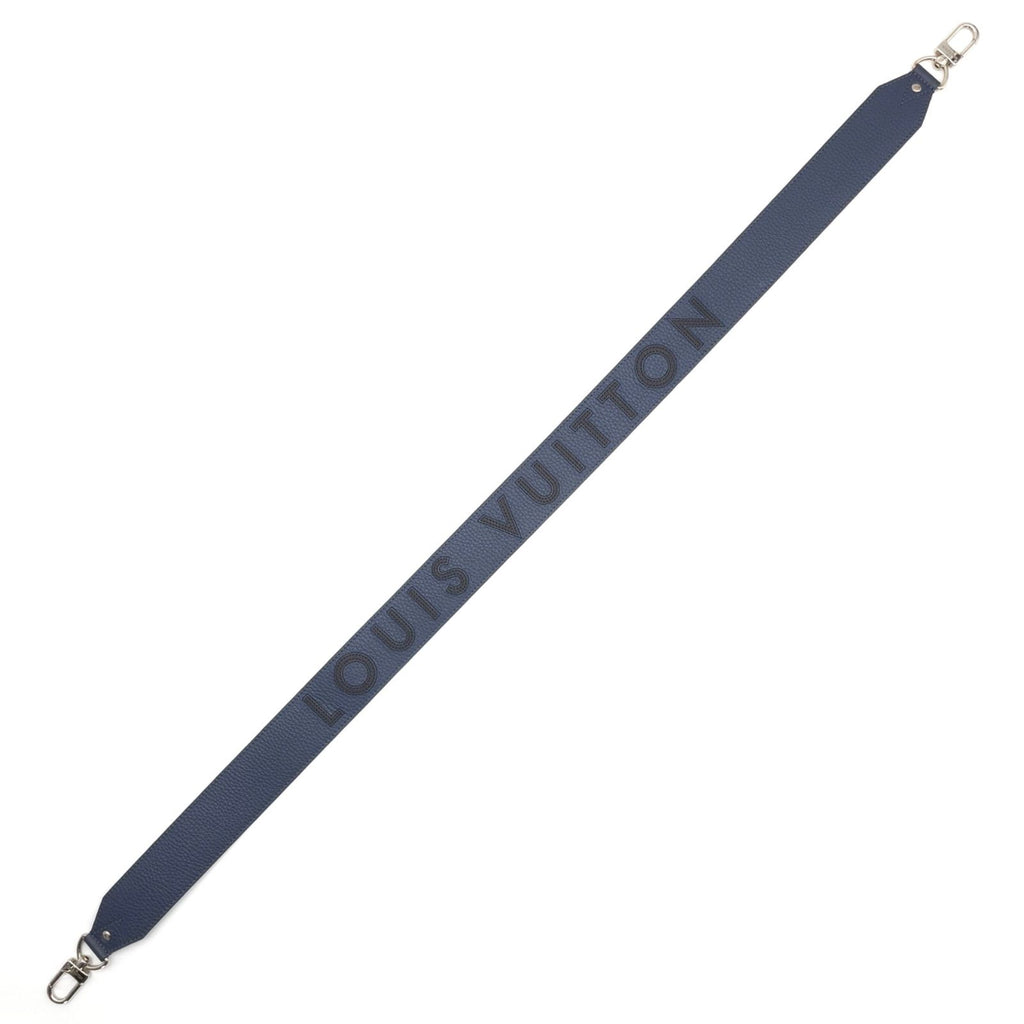 Louis Vuitton Shoulder Strap Logo Taurillon Leather Navy Noir Color 112.5 — view 5