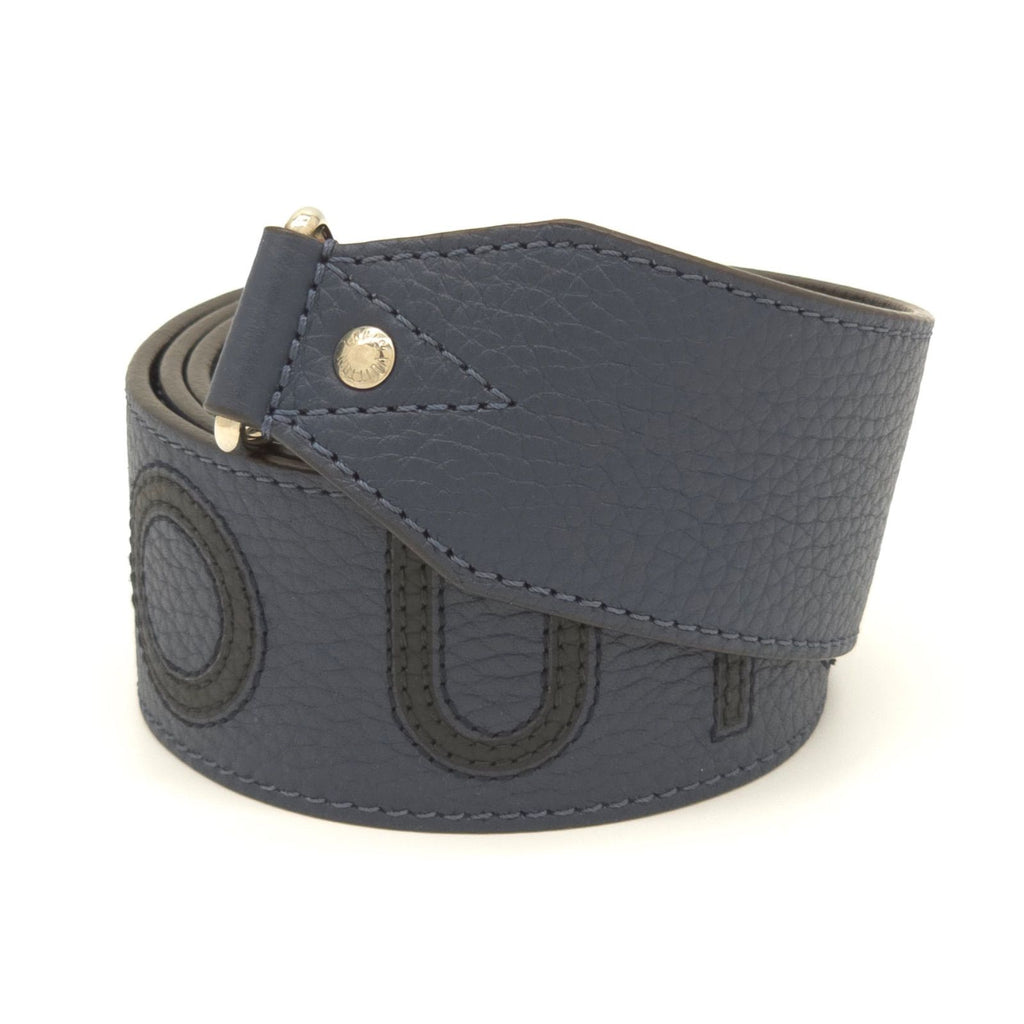 Louis Vuitton Shoulder Strap Logo Taurillon Leather Navy Noir Color 112.5