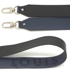 Louis Vuitton Shoulder Strap Logo Taurillon Leather Navy Noir Color 112.5 — view 7