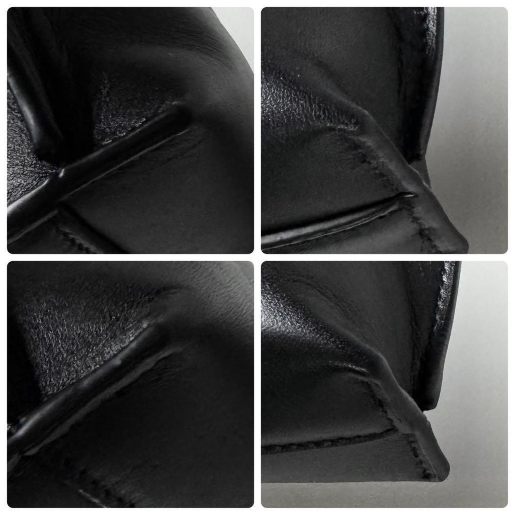 Loewe T Pouch Anagram Clutch Black Satin Cafe — view 6
