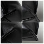 Loewe T Pouch Anagram Clutch Black Satin Cafe — view 6