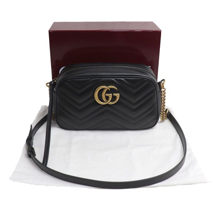 Gucci GG Marmont Small Camera Bag Black — view 6