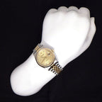Rolex Watch Datejust P Number 10 Points Diamond Index Champagne Color Computer — view 9
