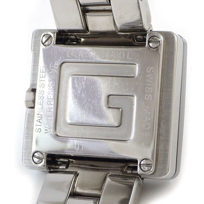 Gucci Watch Square Silver Dial SS Quartz Analog — view 4