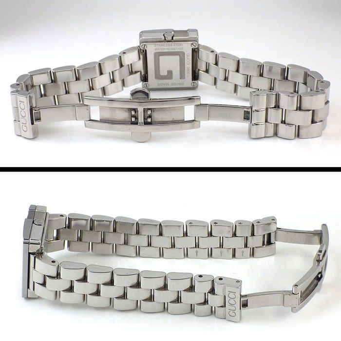 Gucci Watch Square Silver Dial SS Quartz Analog — view 3