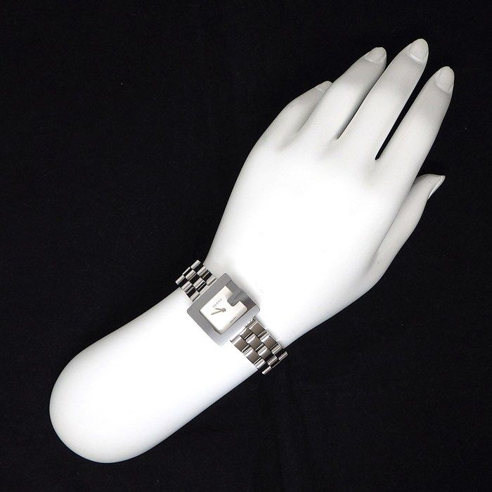 Gucci Watch Square Silver Dial SS Quartz Analog — view 7