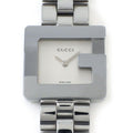 Gucci Watch Square Silver Dial SS Quartz Analog