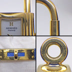 Hermes Kelly Watch Cadena Rock Motif White Dial Blue Cowhide Quartz Analog — view 7