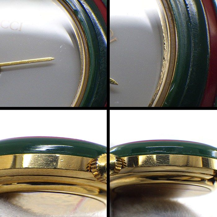 Gucci Watch Change Bezel White Dial Multicolor All 11 Colors Quartz Analog — view 6