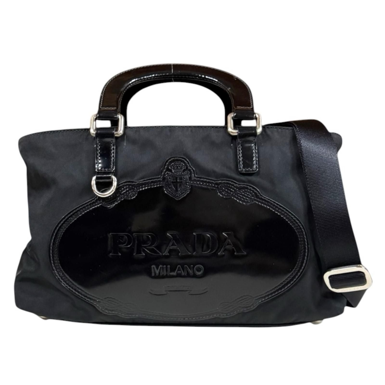 Prada Shoulder Bag Nylon Black