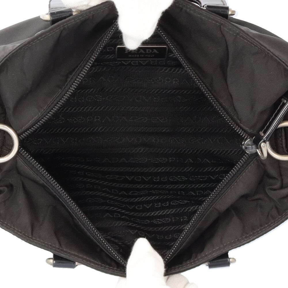 Prada Shoulder Bag Nylon Black — view 7
