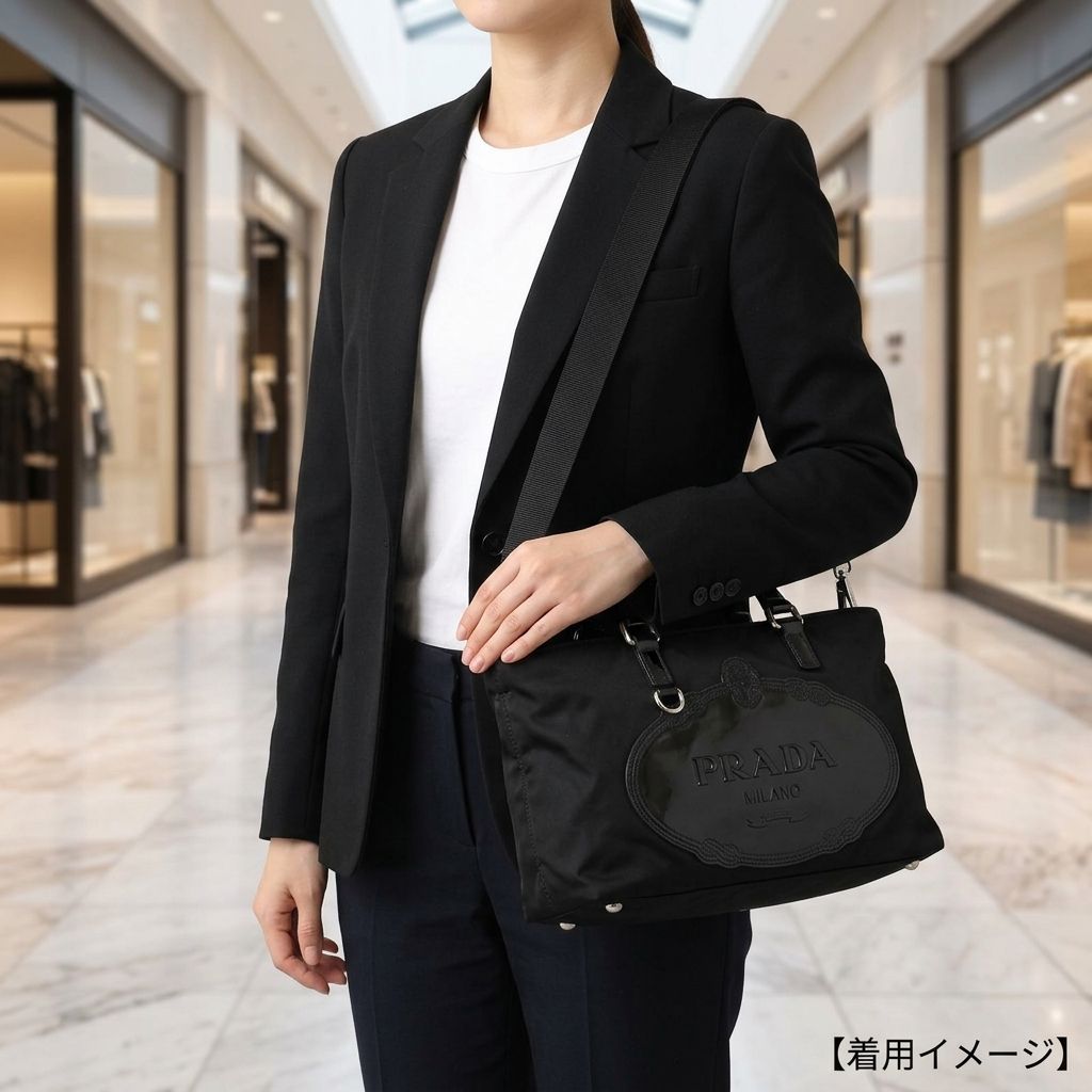 Prada Shoulder Bag Nylon Black — view 2