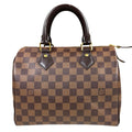Louis Vuitton Speedy 25 Damier Handbag Canvas Brown