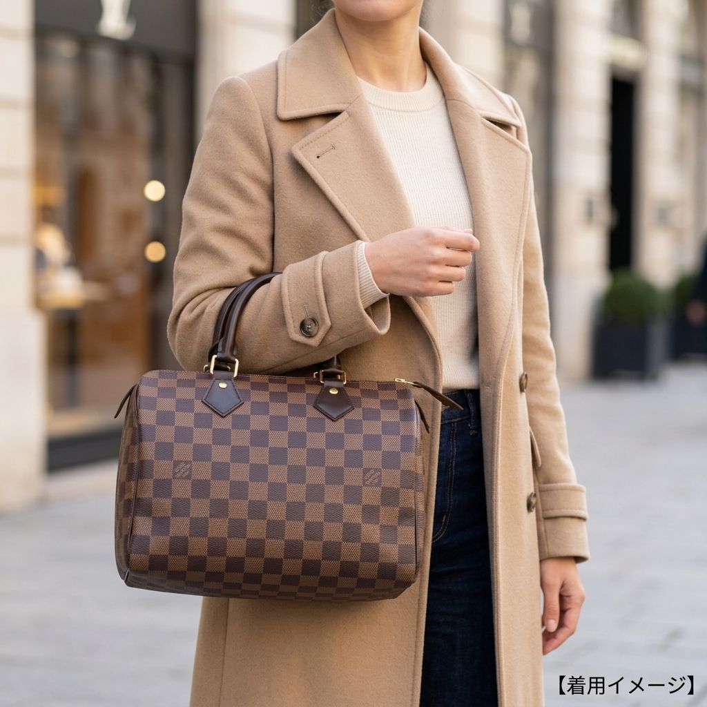 Louis Vuitton Speedy 25 Damier Handbag Canvas Brown — view 2