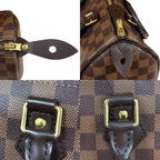 Louis Vuitton Speedy 25 Damier Handbag Canvas Brown — view 9