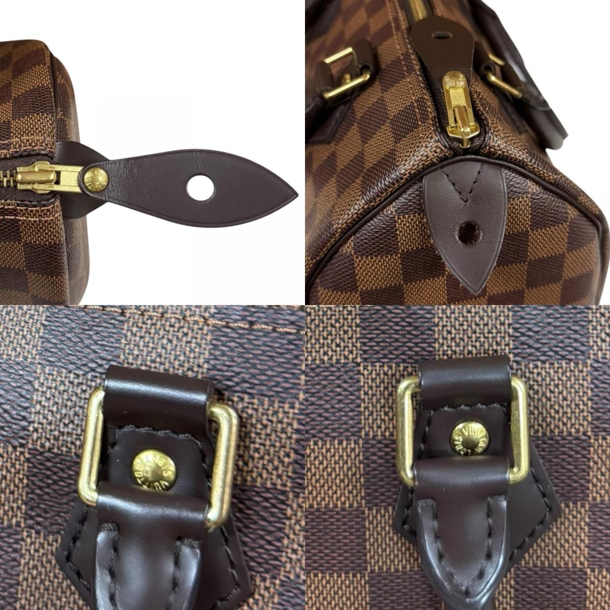 Louis Vuitton Speedy 25 Damier Handbag Canvas Brown — view 9