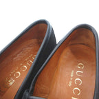 Gucci Loafers Slip on Horsebit Suede 39 Black — view 6