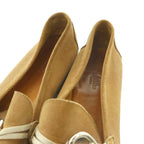 Hermes Suede Loafers Chaine D'ancre Round Toe Lo Heels 42 Beige SS — view 4
