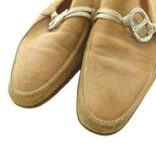 Hermes Suede Loafers Chaine D'ancre Round Toe Lo Heels 42 Beige SS — view 3