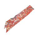 Hermes Twilly les Flots du Cheval Award for Horses Scarf Red White Multicolor