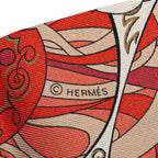 Hermes Twilly les Flots du Cheval Award for Horses Scarf Red White Multicolor — view 4