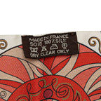 Hermes Twilly les Flots du Cheval Award for Horses Scarf Red White Multicolor — view 5