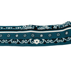 Hermes Twilly Peuple du Vent People of the Wind Scarf Blue Black White Silk — view 5