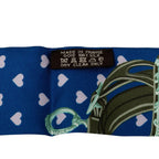 Hermes Twilly Brides de Gala Love Scarf Blue Multicolor Silk — view 6