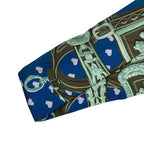 Hermes Twilly Brides de Gala Love Scarf Blue Multicolor Silk — view 2